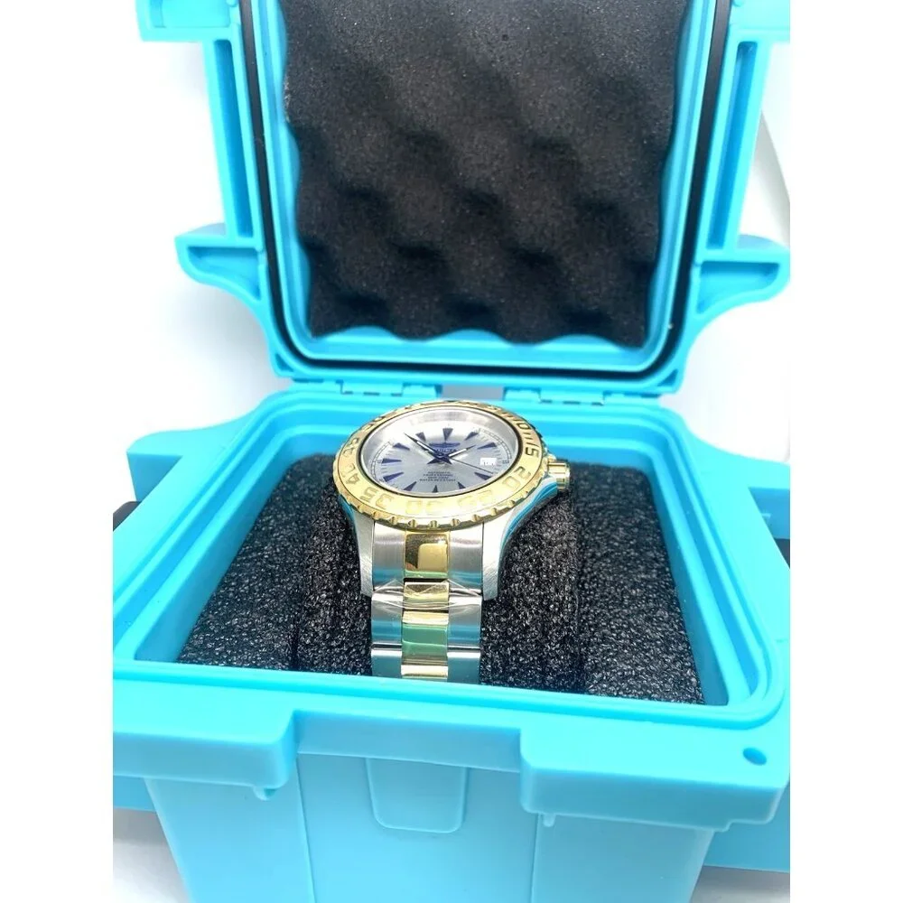 Invicta Men's Watch 2307 Ocean Ghost Automatic Silver Dial Two Tone Steel 47mm